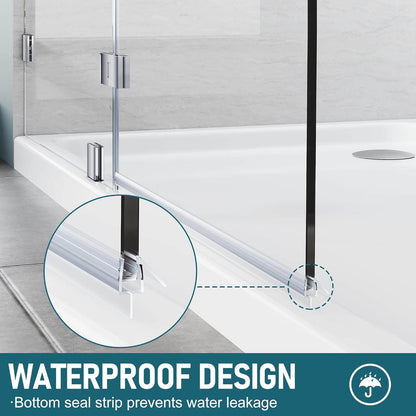 WATERPROOF DESIGN: Bottom seal strip prevents water leakage