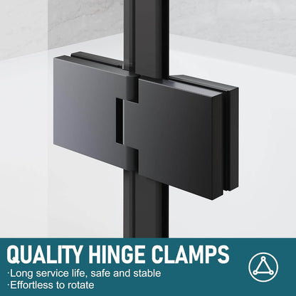 QUALITY HINGE CLAMPS: Long service life, safe and stable. Effortless to rotate