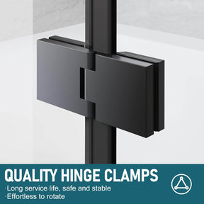 QUALITY HINGE CLAMPS: Long service life, safe and stable. Effortless to rotate