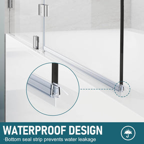 WATERPROOF DESIGN: Bottom seal strip prevents water leakage