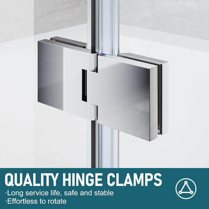 QUALITY HINGE CLAMPS: Long service life, safe and stable. Effortless to rotate
