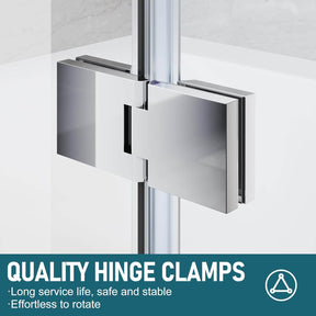 QUALITY HINGE CLAMPS: Long service life, safe and stable. Effortless to rotate