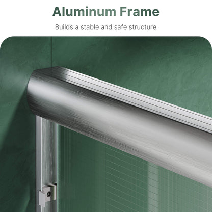 Aluminum Frame: Builds a stable and safe structure