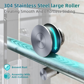 304 Stainless Steel Large Roller, Creating Smooth And Effortless Sliding