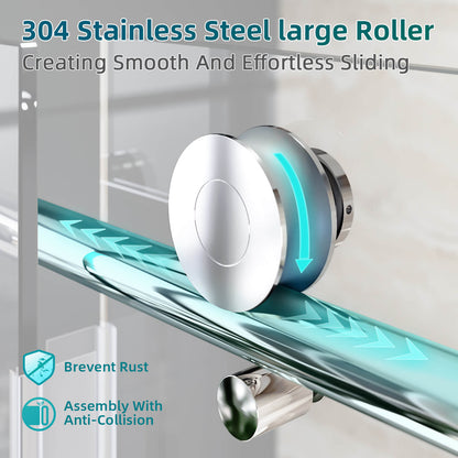 304 Stainless Steel Large Roller, Creating Smooth And Effortless Sliding