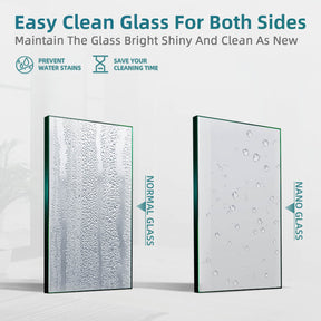 Easy Clean Glass For Both Sides: Maintain The Blass Bright Shiny And Clean As New