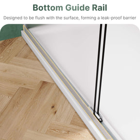 Bottom Guide Rail: Designed to be flush with the surface, forming a leak-proof barrier