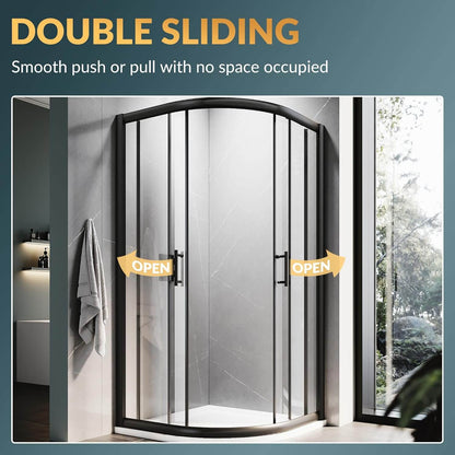 DOUBLE SLIDING: Smooth push or pull with no space occupied