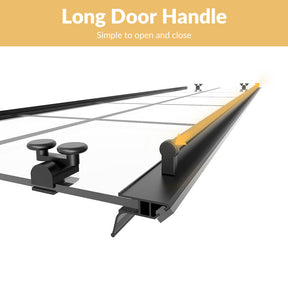 Long Door Handle: Simple to open and close